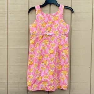 Lilly Pulitzer Pink and Yellow Kids Casual Dress